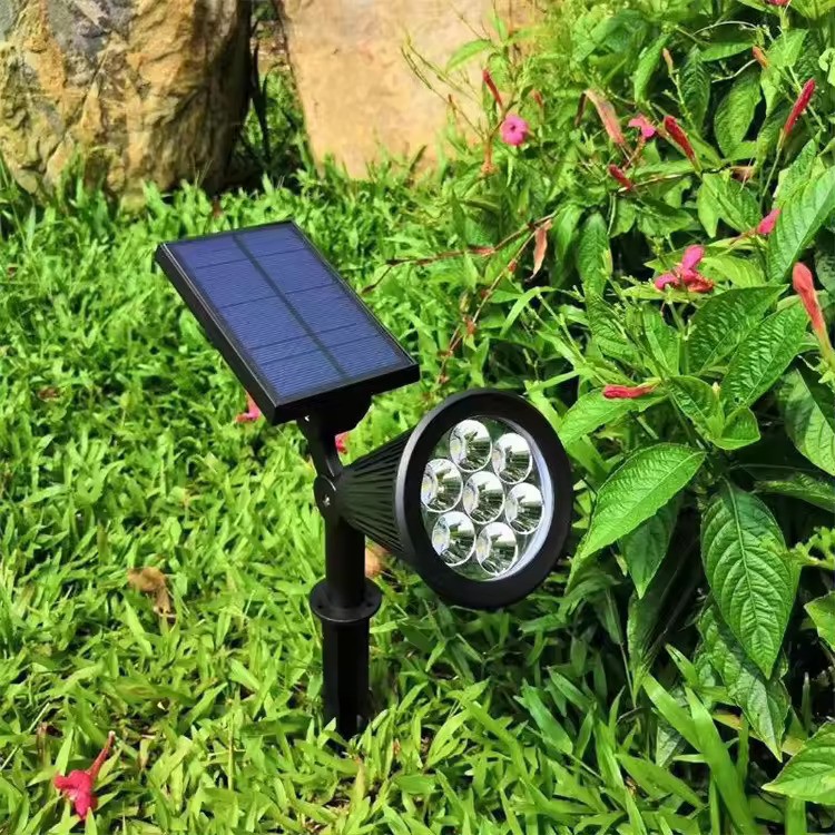 K2 7W Yeşil Işık Güneş Enerjili Çim Armatürü Kazıklı Solar Aydınlatma 