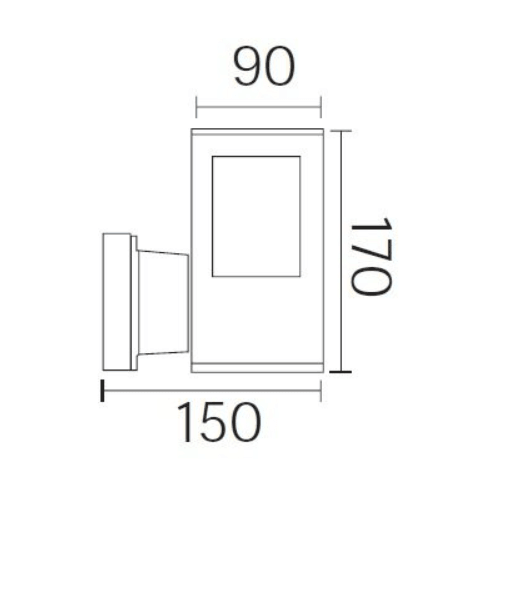 Horoz Elektrik Çınar-3 Duvar Aplik Bahçe Aydınlatma Armatür
