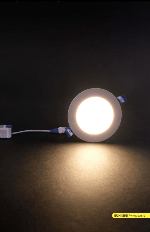 ACK Sıva Altı 6W Led Panel Günışığı Yuvarlak Panel Armatür 