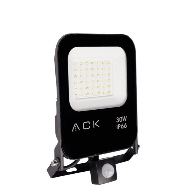 ACK 30W Hareket Sensörlü Led Projektör 3360 Lümen Beyaz Işık