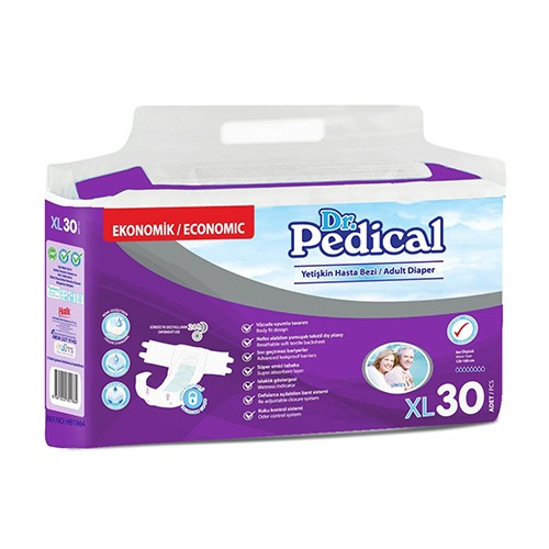 Dr. Pedical Eco Belbantlı Hasta Bezi Extra Büyük (XL) 30 Adet