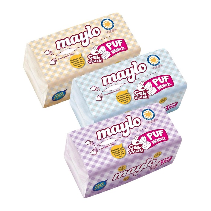 Maylo 150 Yaprak Puf Mendil 1 Paket