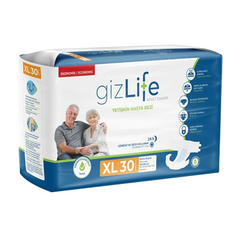 GizLife Belbantlı Hasta Bezi Ekstra Büyük (XL) 30 Adet