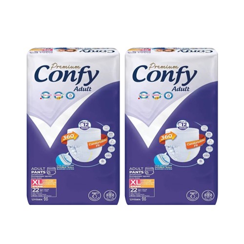 Confy Adult Premium Yetişkin Külot Bezi (Extra Large) Ekstra Büyük Boy 44 Adet