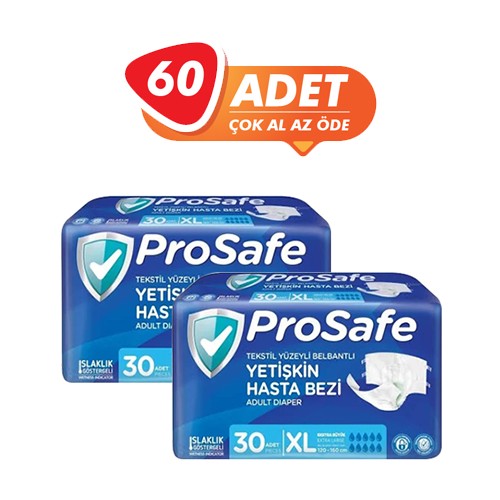 Prosafe Belbantlı Hasta Bezi Ekstra Büyük (XL) 60 Adet