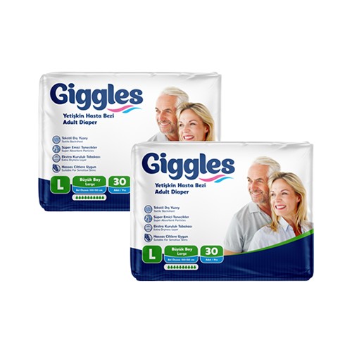 Giggles Yetişkin Hasta Bezi Large (L) 60 Adet