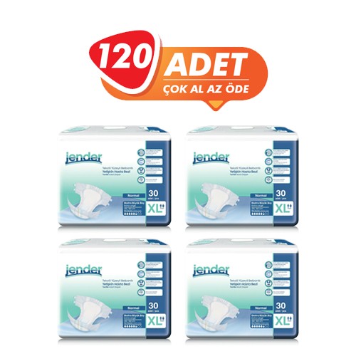 Jender Belbantlı Hasta Bezi Ekstra Büyük (XL) 120 Adet