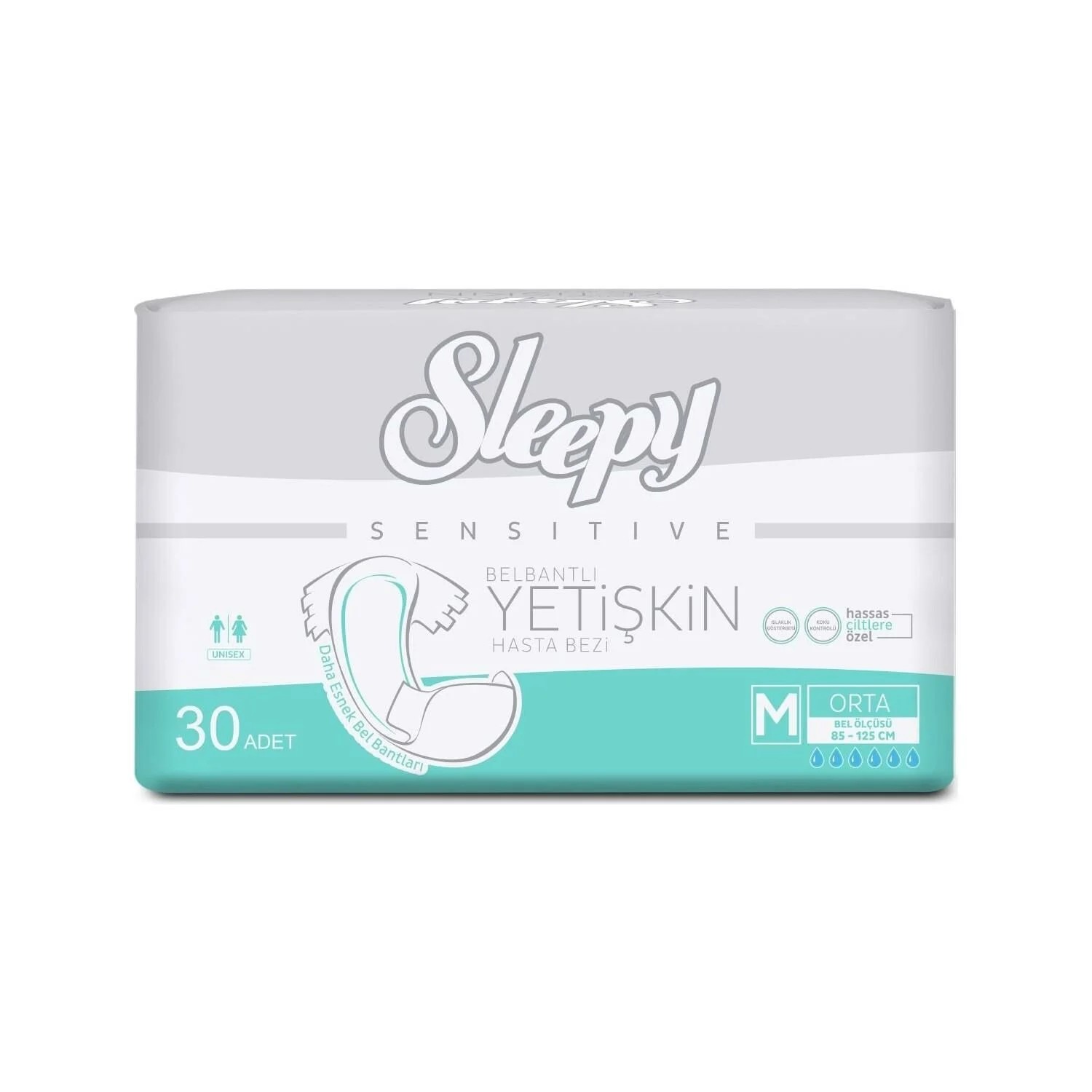 Sleepy Yetişkin Hasta Bezi Sensitive Orta-Medium 30 Adet