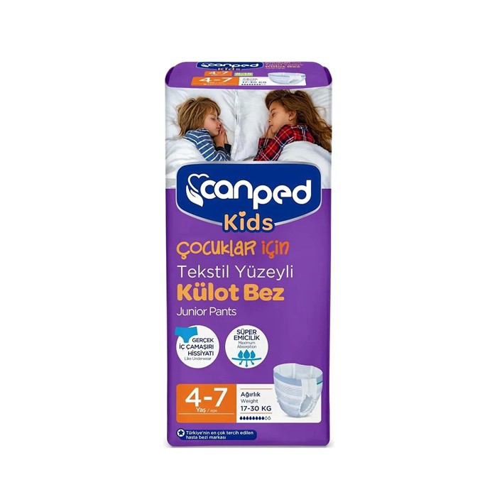 Canped Kids Çocuklar İçin Külot Bez 4-7 Yaş / 9 Adet