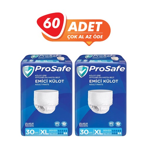 Prosafe Emici Külot Ekstra Büyük (XL) 60 Adet - X Large