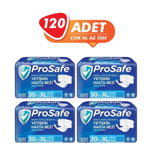 Prosafe Belbantlı Hasta Bezi Ekstra Büyük (XL) 120 Adet