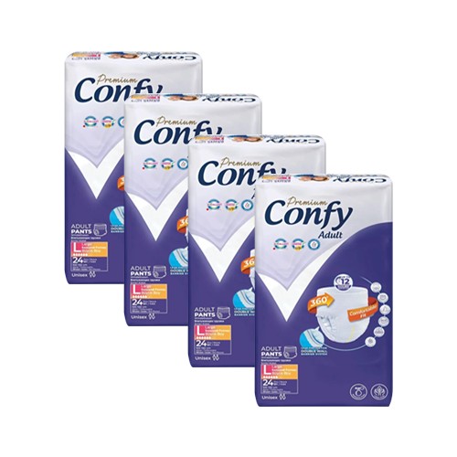 Confy Adult Premium Yetişkin Külot Bezi (Large) Büyük Boy 96 Adet