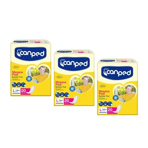 Canped Mesane Pedi Ekonomik Paket Yoğun (L) 60 Adet