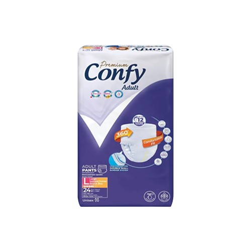 Confy Adult Premium Yetişkin Külot Bezi (Large) Büyük Boy 48 Adet