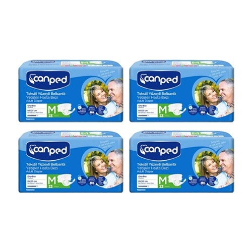 Canped Belbantlı Yetişkin Hasta Bezi Orta-Medium (M) 92 Adet