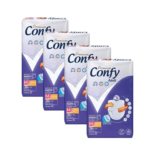 Confy Adult Premium Yetişkin Külot Bezi (Medium) Orta Boy 104 Adet