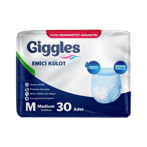 Giggles Emici Külot Medium (M) 30 Adet