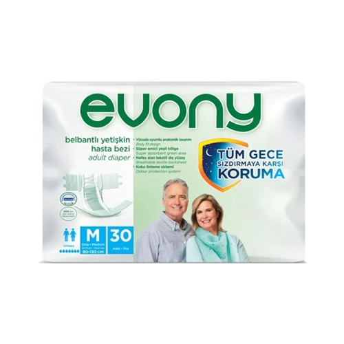 Evony Belbantlı Hasta Bezi Medium (M) 120 Adet - 80x130 cm