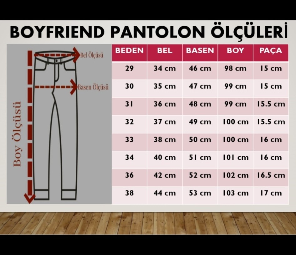 Erkek Boyfriend Rahat Kesim Mavi Denim Pantolon