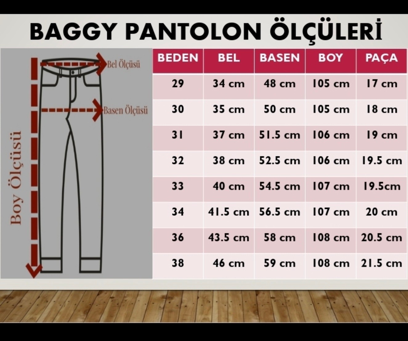 Erkek Baggy Fit Rahat Kalıp Koyu Mavi Pantolon