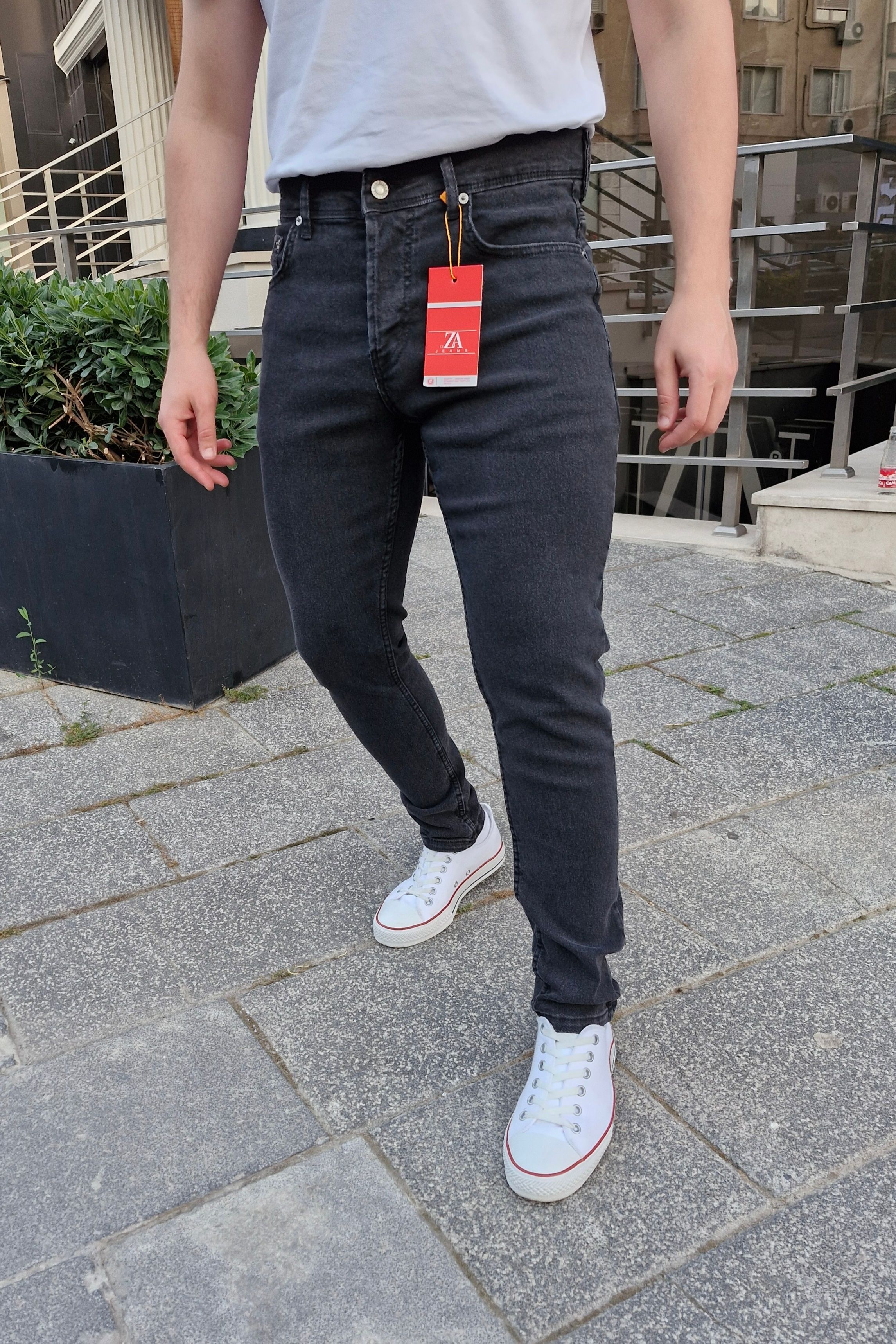Ceza Denim Erkek Antrasit Skinny Fit Likralı Pantolon