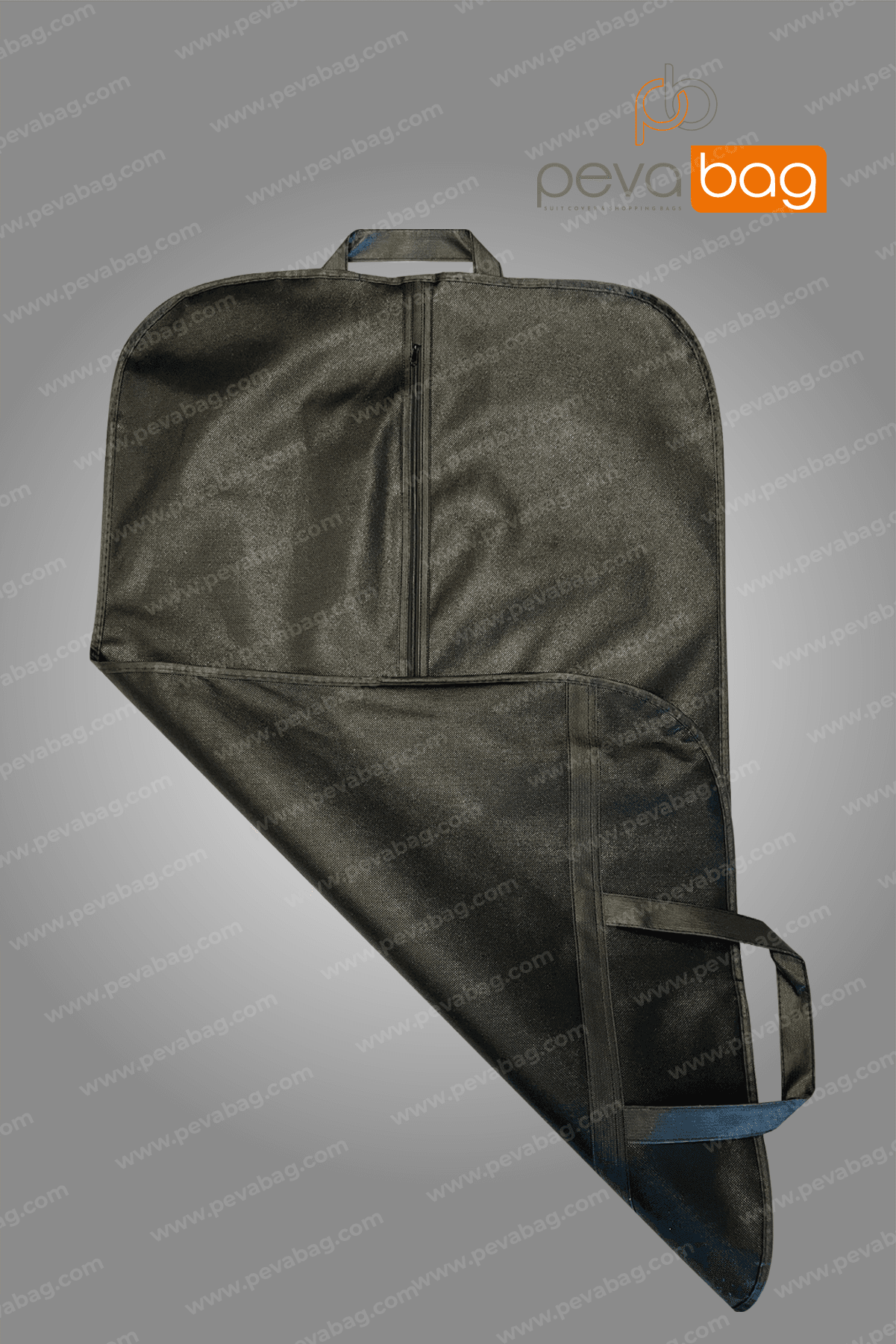 Kulplu Takım Elbise Kılıfı Gamboç 62x102 cm Siyah 80GR - 5 ADET
