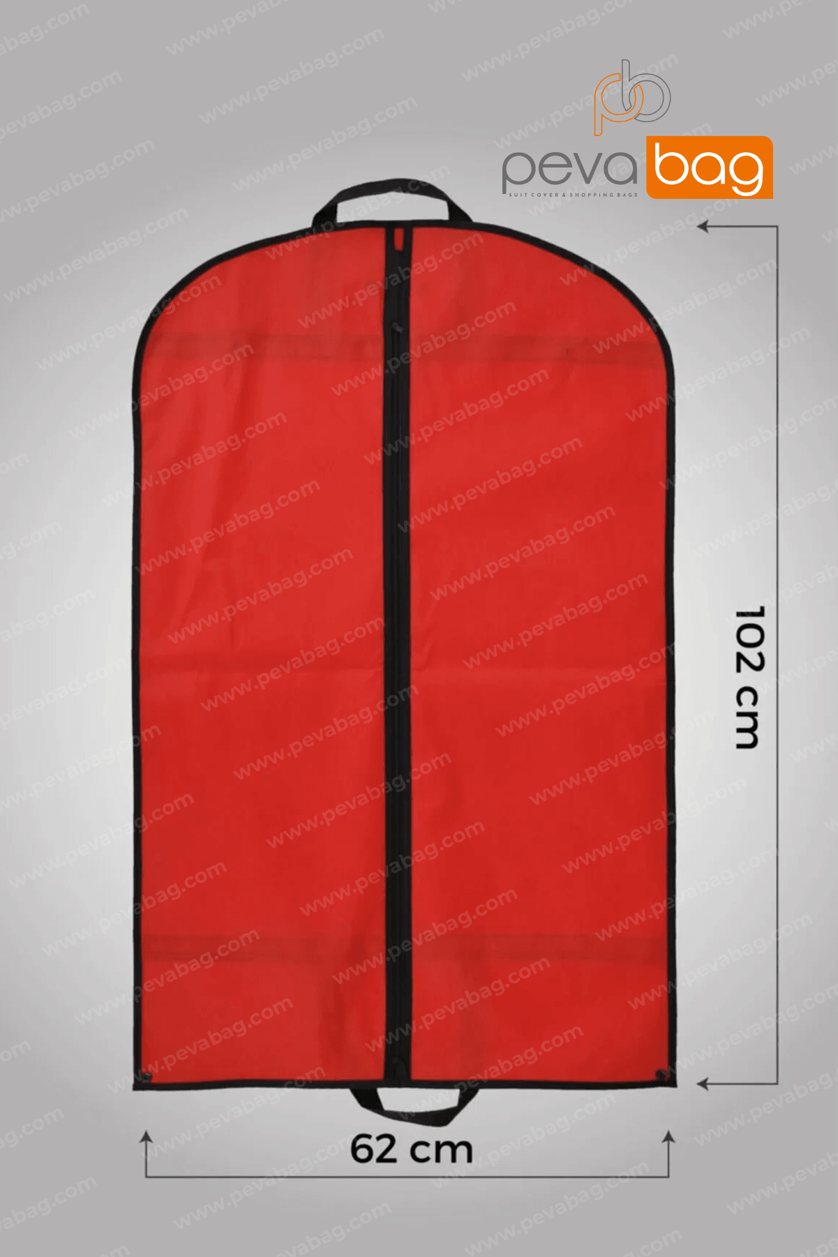 Kulplu Çıtçıtlı Kırmızı Gamboç Ceket - Kaban - Takım Elbise Kılıfı 62 x 102cm. 5 Adet