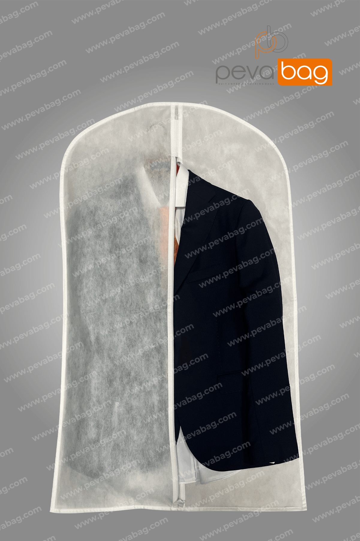 Beyaz Gamboç - Ceket - Kaban - Takım Elbise Kılıfı 62x102 Cm / 5 Adet