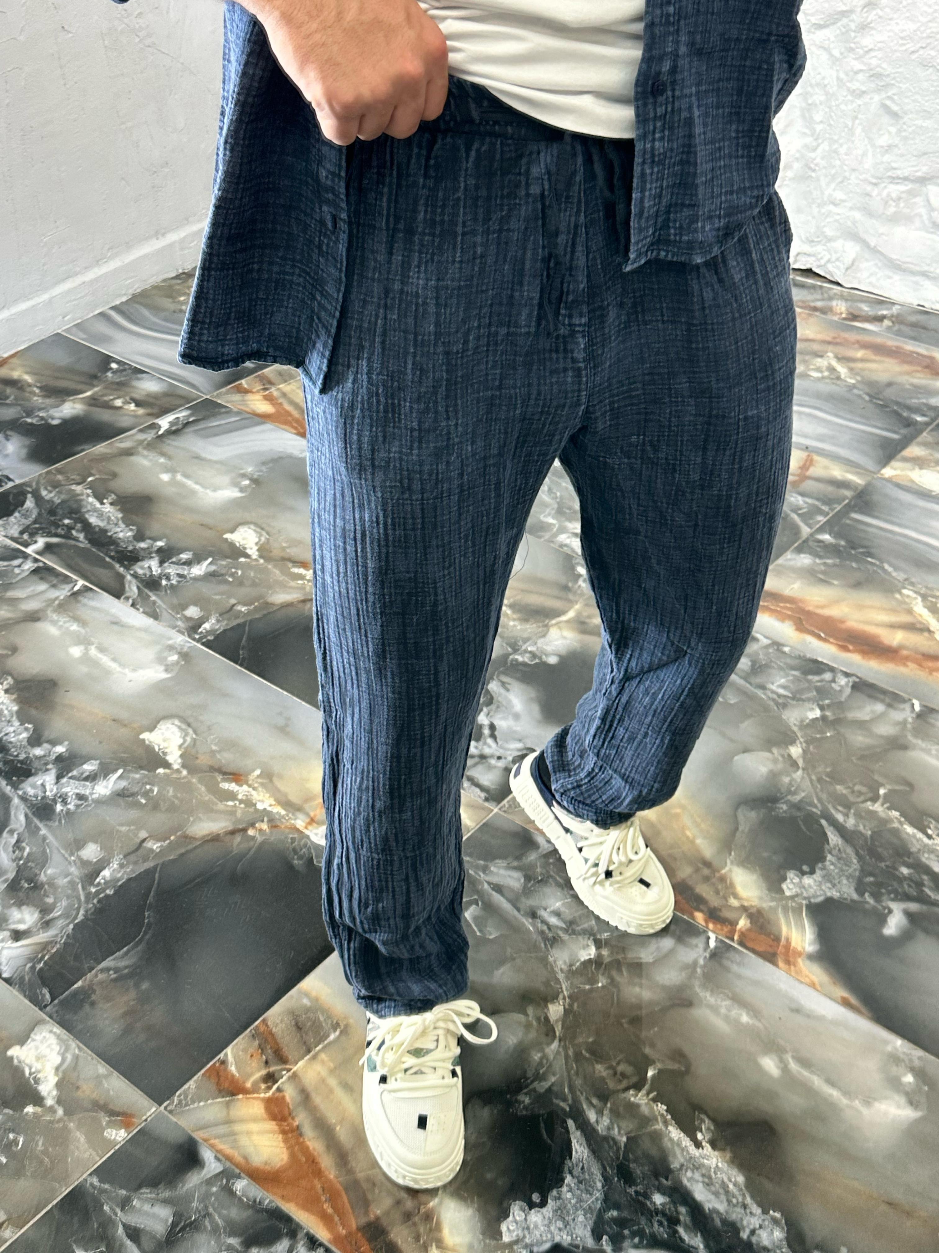 Yıkamalı JOGGER Takım - Lacivert