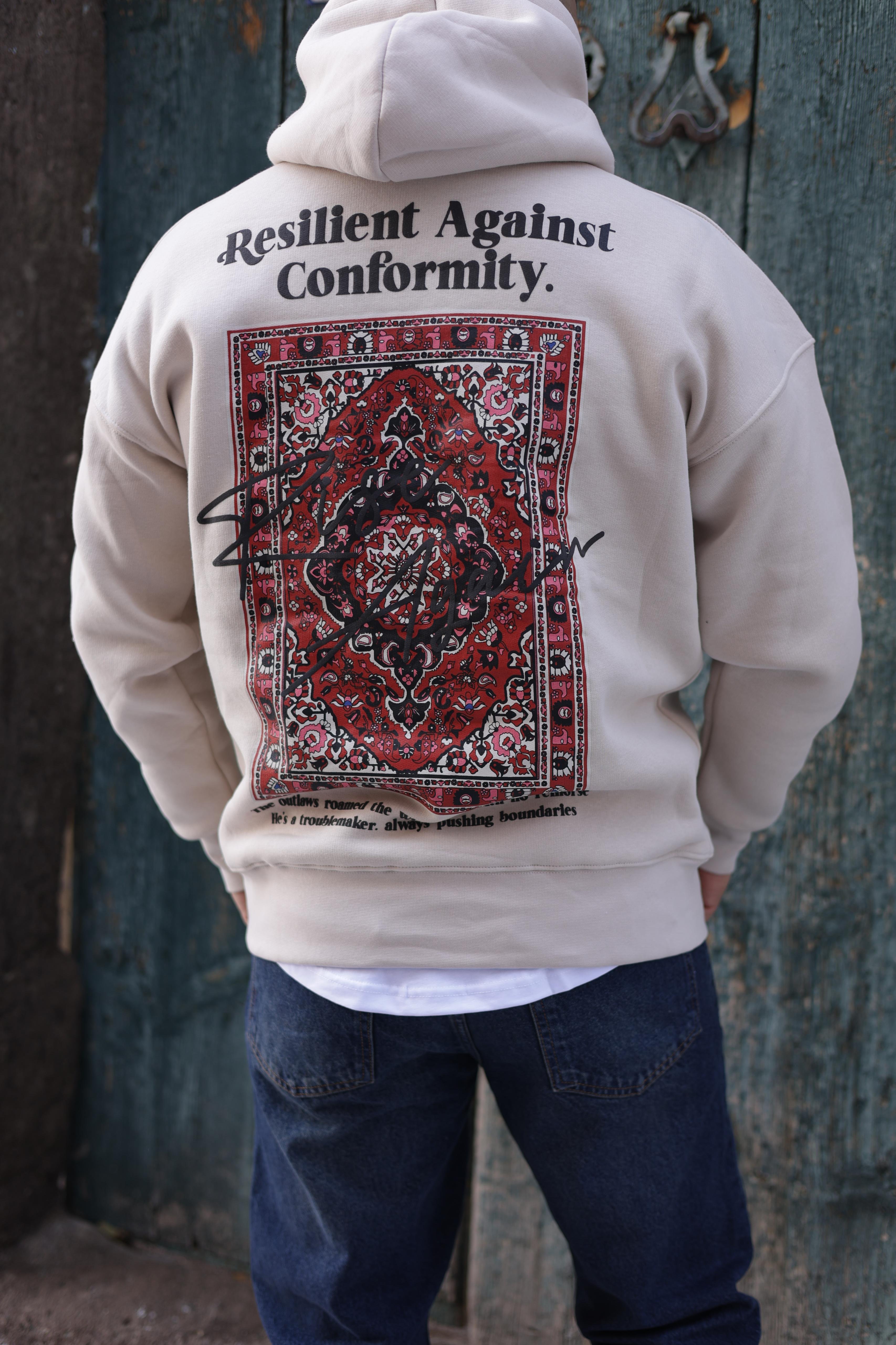 Üç İplik Şardonlu Sweatshirt - Bej