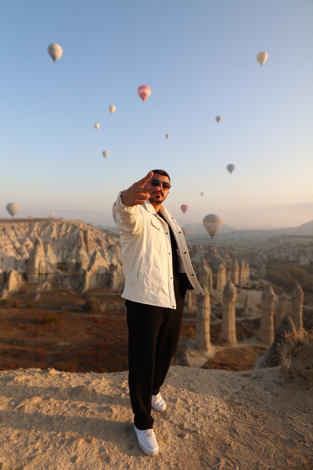 İçi Dolu Kışlık Deri Mont - Beyaz