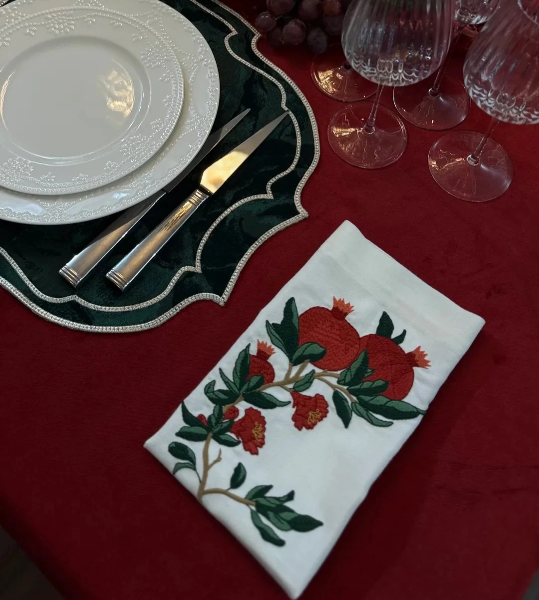 Narlı Peçete Takımı 2' Li 