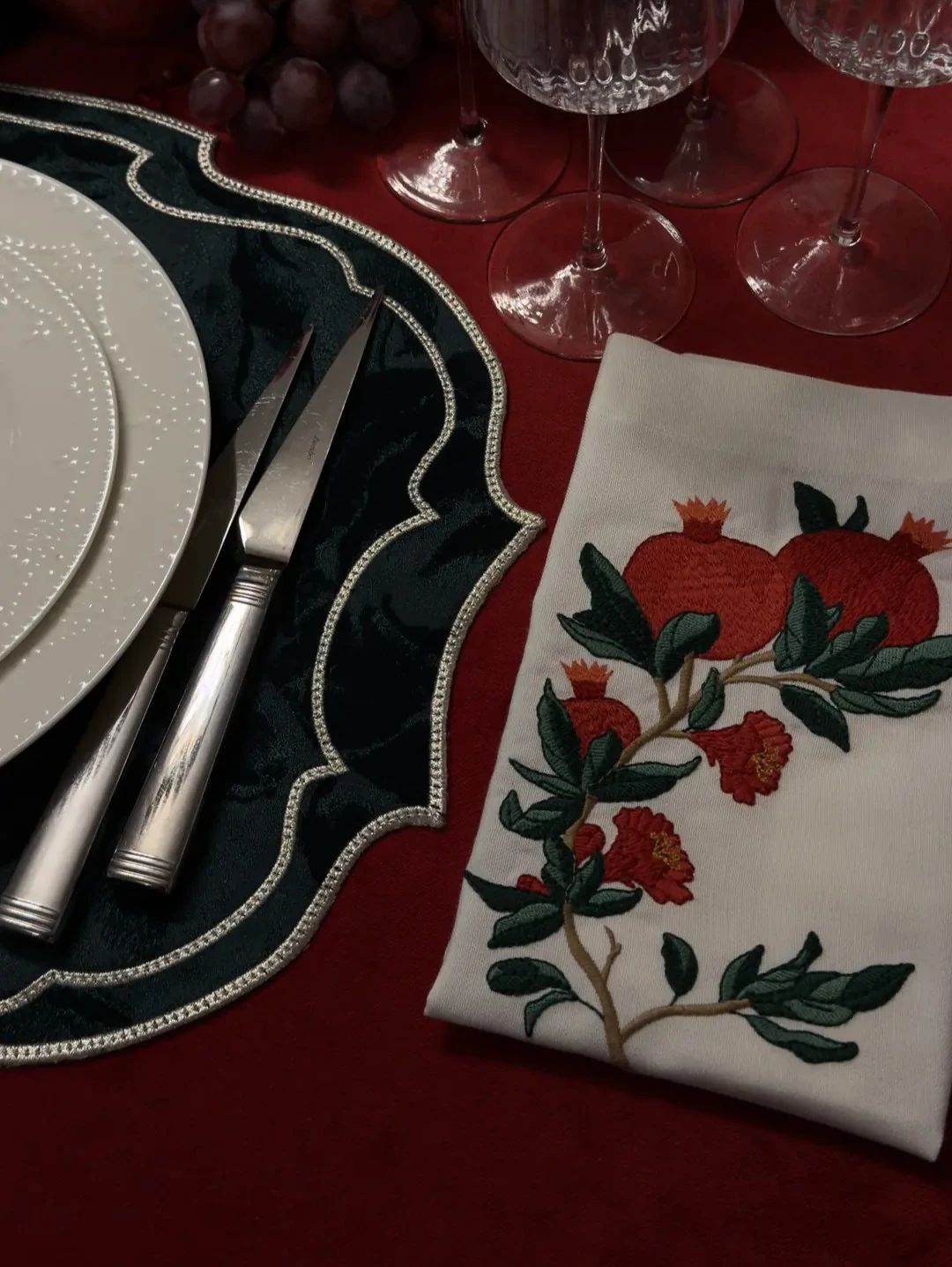 Narlı Peçete Takımı 2' Li 