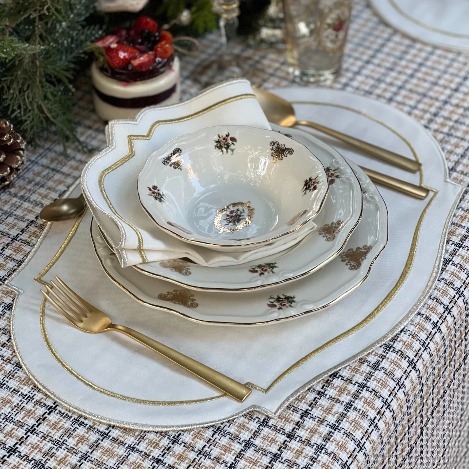 Breeze Model Amerikan Servisi & Peçete Takımı