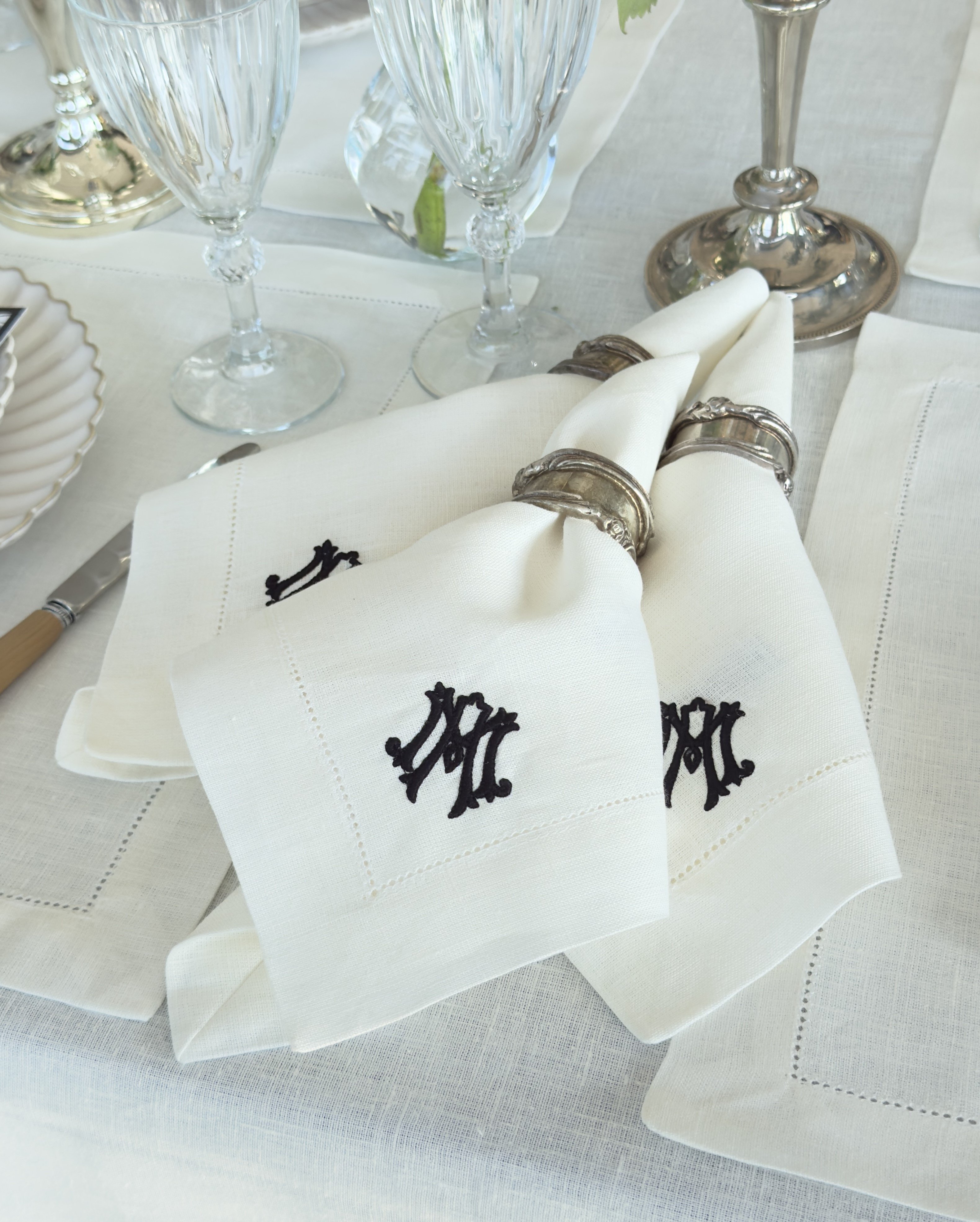 Harfli Peçete Monogram Set