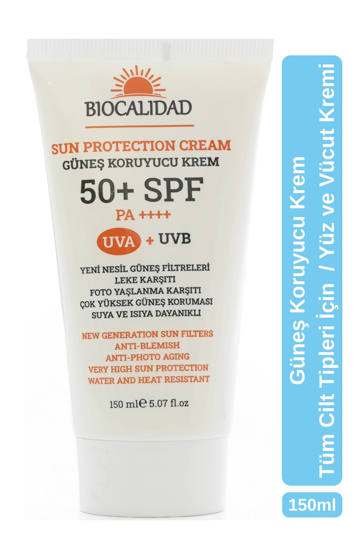 Güneş Koruyucu Krem 50+SPF PA++++ 150ml