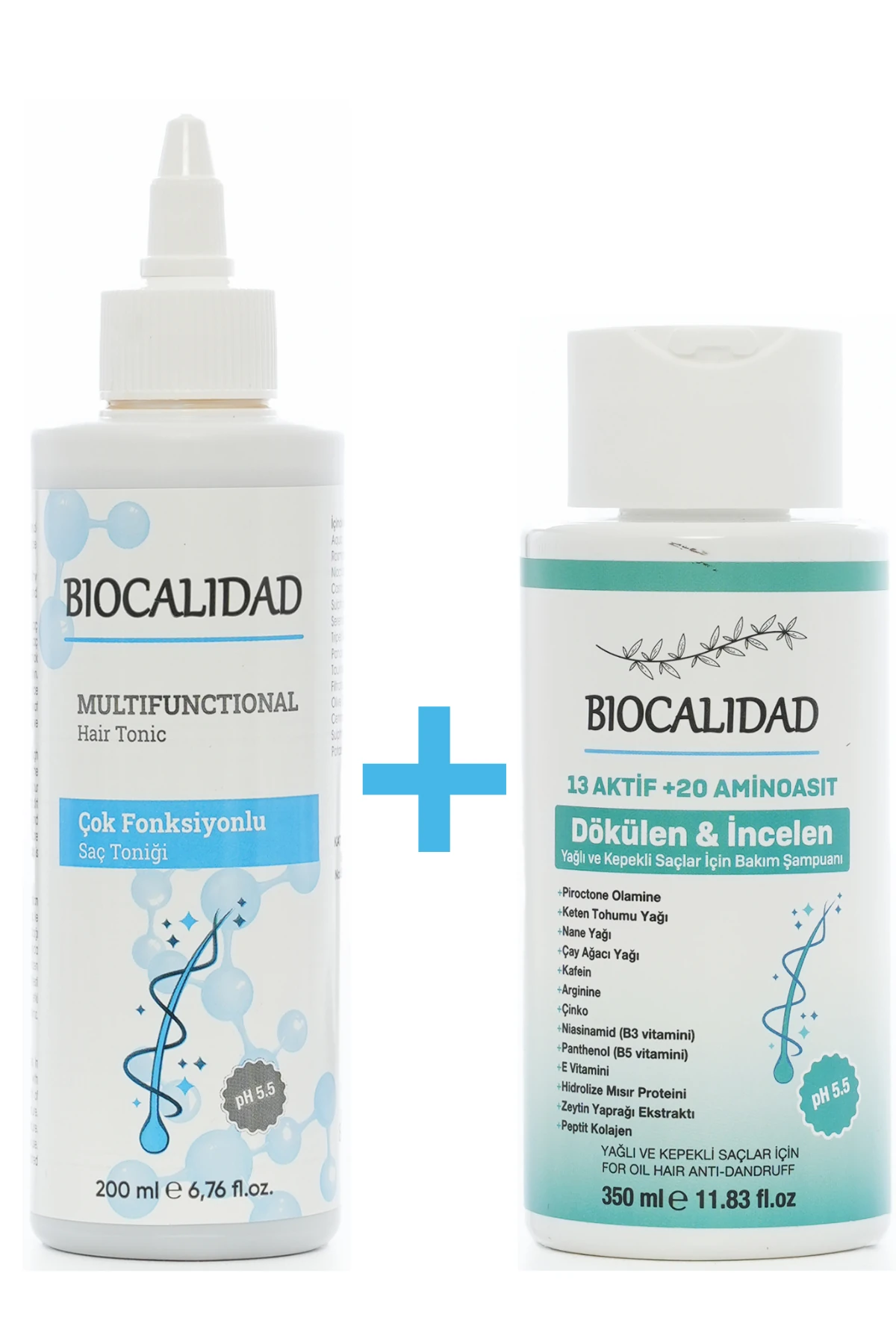 Saç Bakım Seti (Saç Toniği 200ml + Yağlı ve Kepekli Şampuan)
