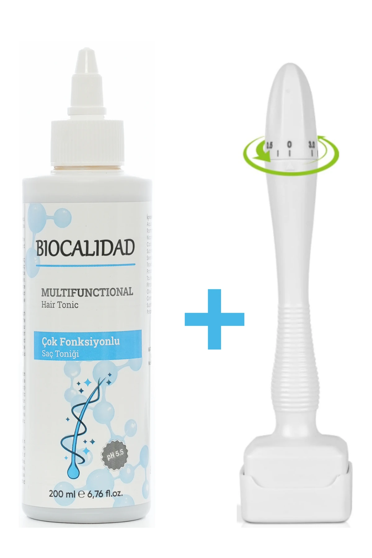 Saç Bakım Seti (Saç Toniği 200ml + Dermastamp)