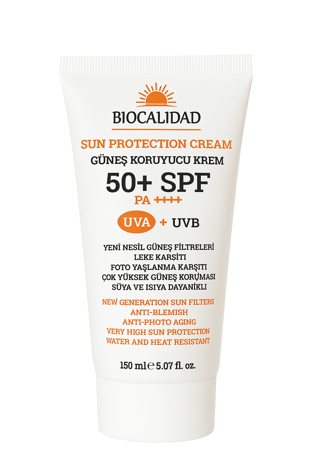Güneş Koruyucu Krem 50+SPF PA++++ 150ml