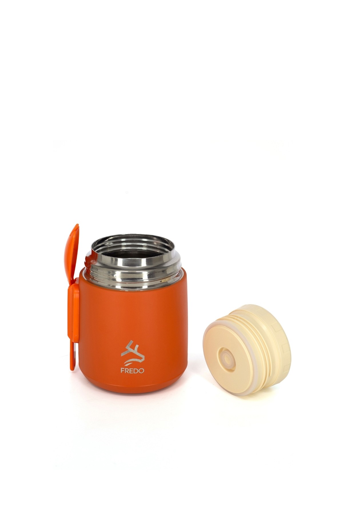 Duo Dine Bebek Turuncu Mama Kabı & Yemek Saklama Termosu, Mug - 8 Saat Sıcak, 12 Saat Soğuk Tutma 500 ml