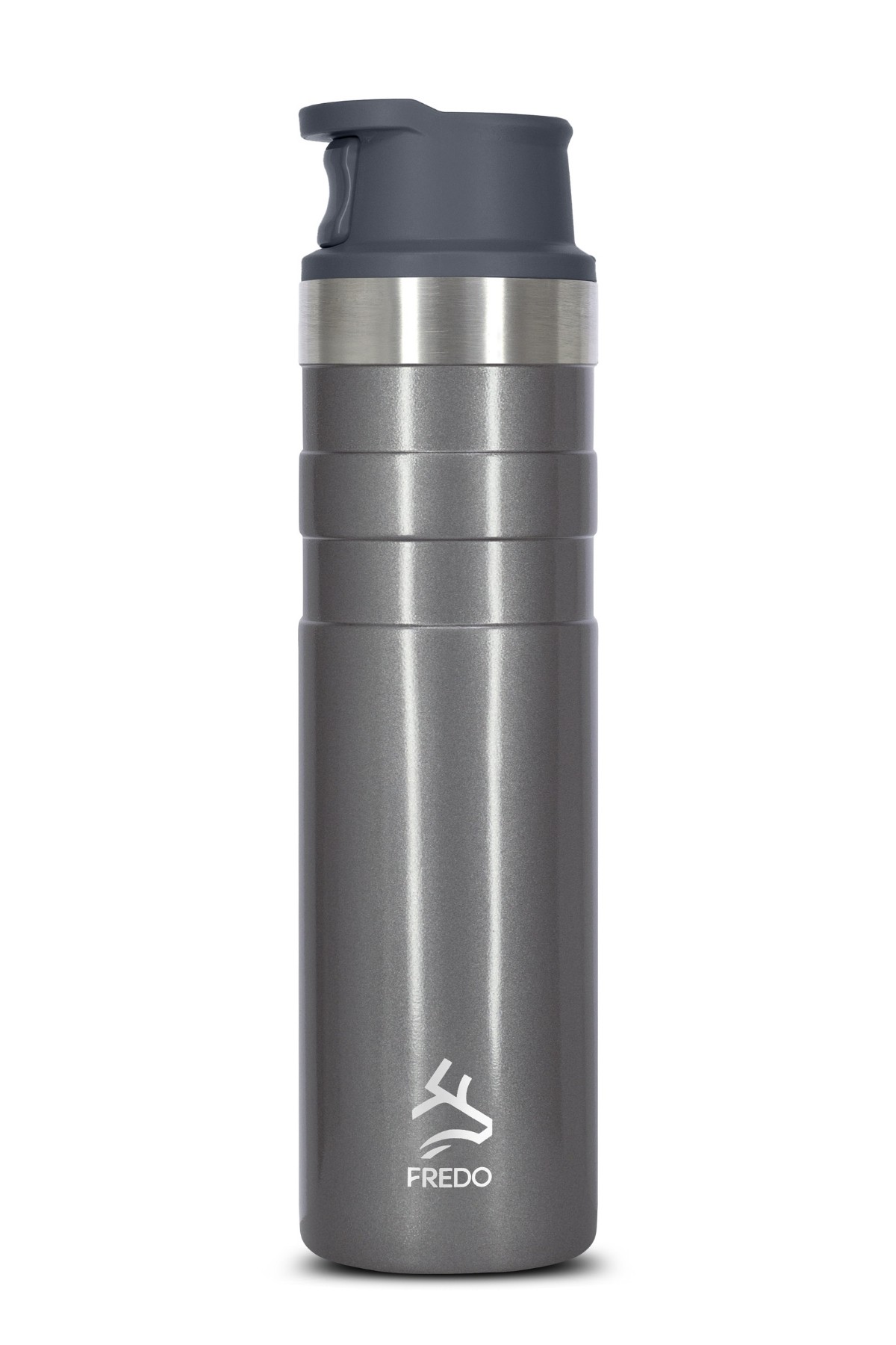 Comfort Therm Paslanmaz Çelik Metalik Gri Termos Bardak, Mug 600ml