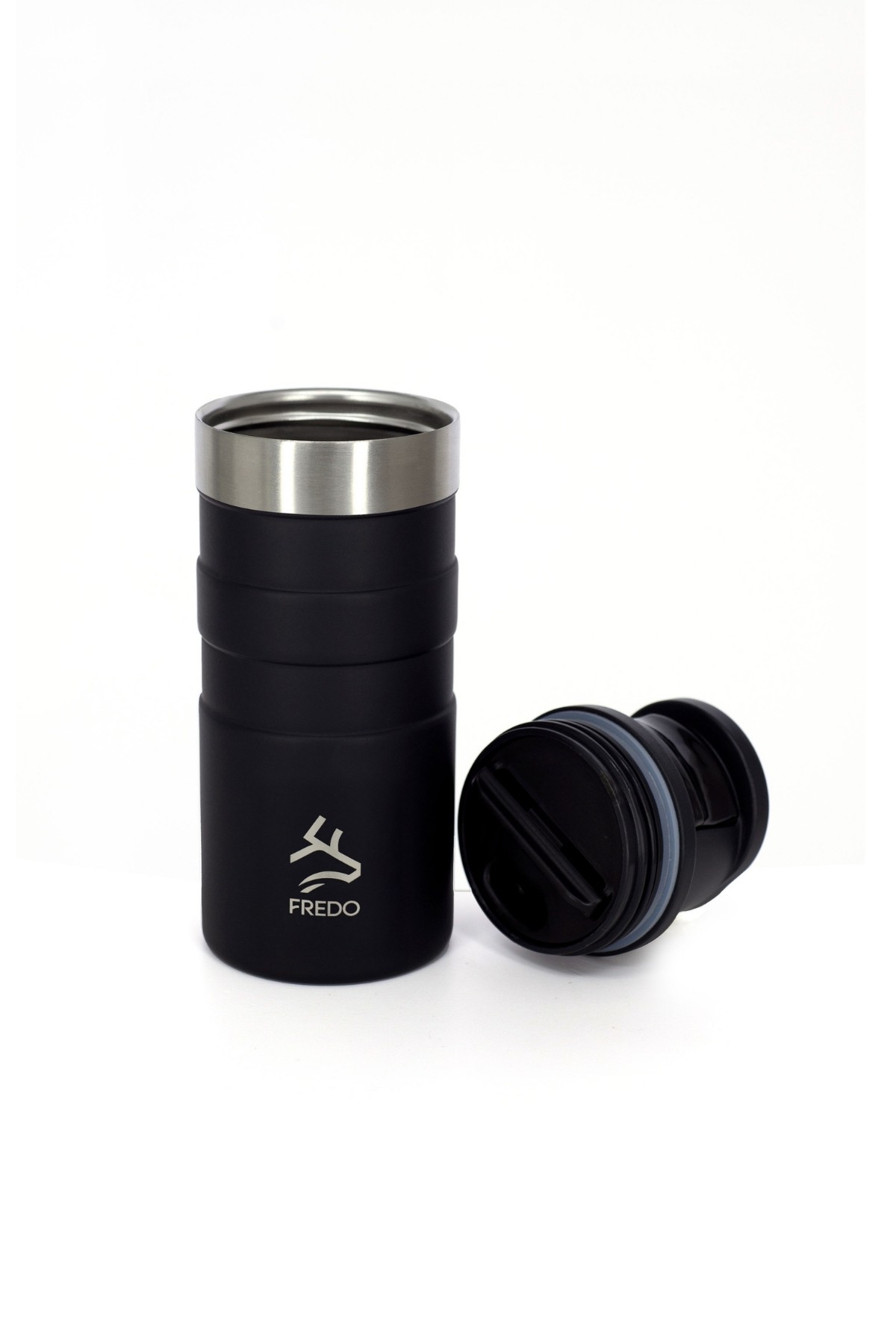 Comfort Therm Paslanmaz Çelik Siyah Termos Bardak, Mug 350ml