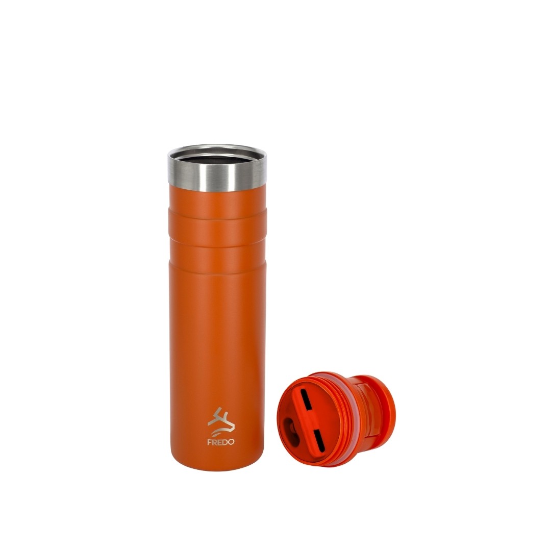 Comfort Therm Paslanmaz Çelik Turuncu Termos Bardak, Mug 600ml