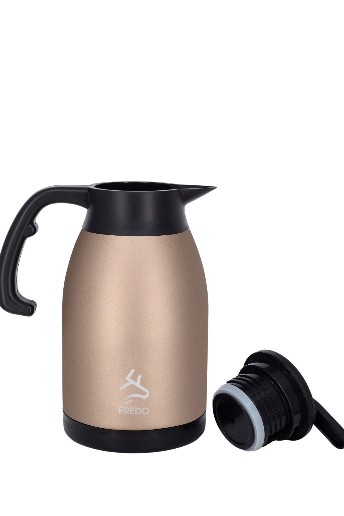 Big Therm 2 Lt Paslanmaz Çelik Rose Gold Çay Termosu, 24 Saat Soğuk, 12 Saat Sıcak Tutma