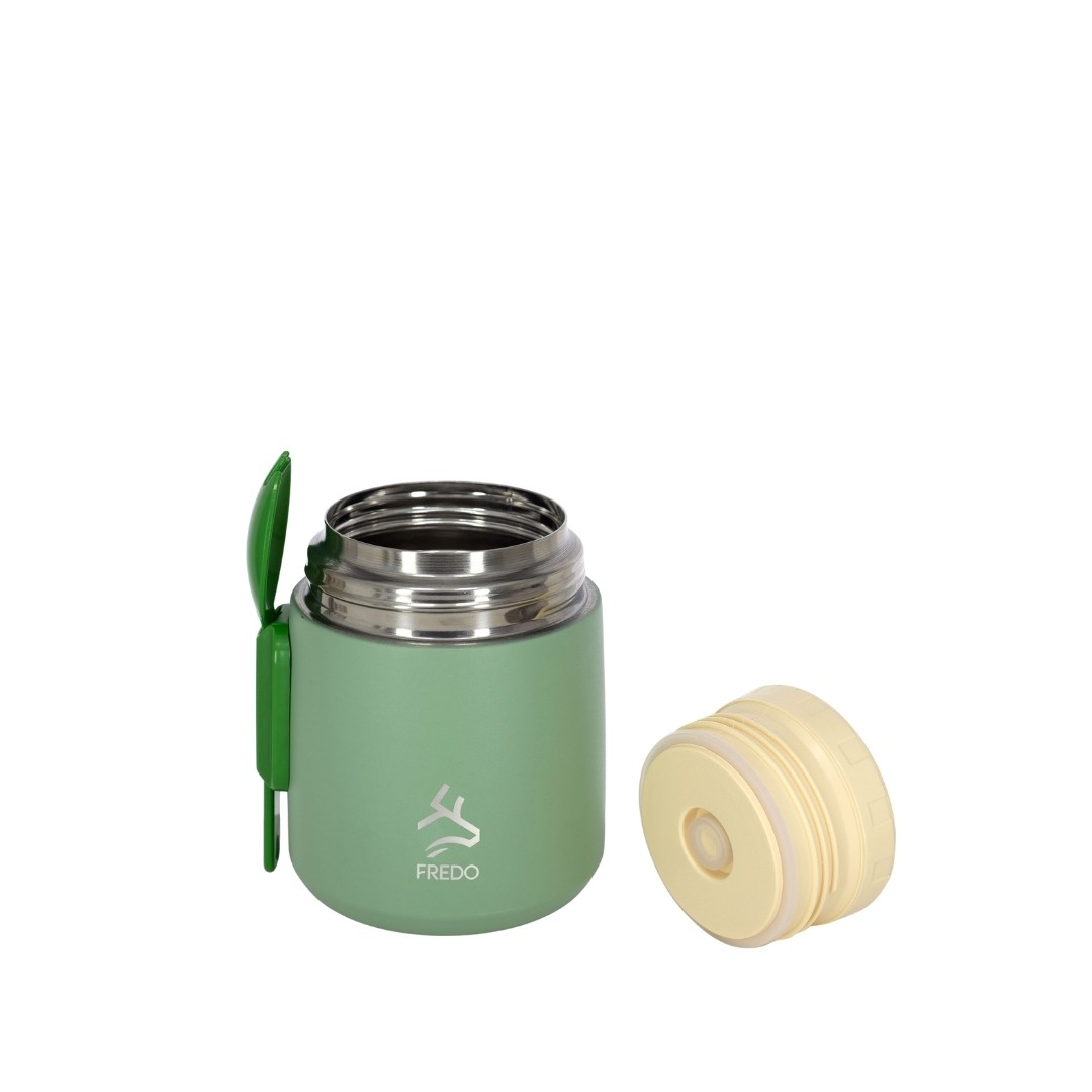 Duo Dine Bebek Mint Yeşil Mama Kabı & Yemek Saklama Termosu, Mug - 8 Saat Sıcak, 12 Saat Soğuk Tutma 500 ml
