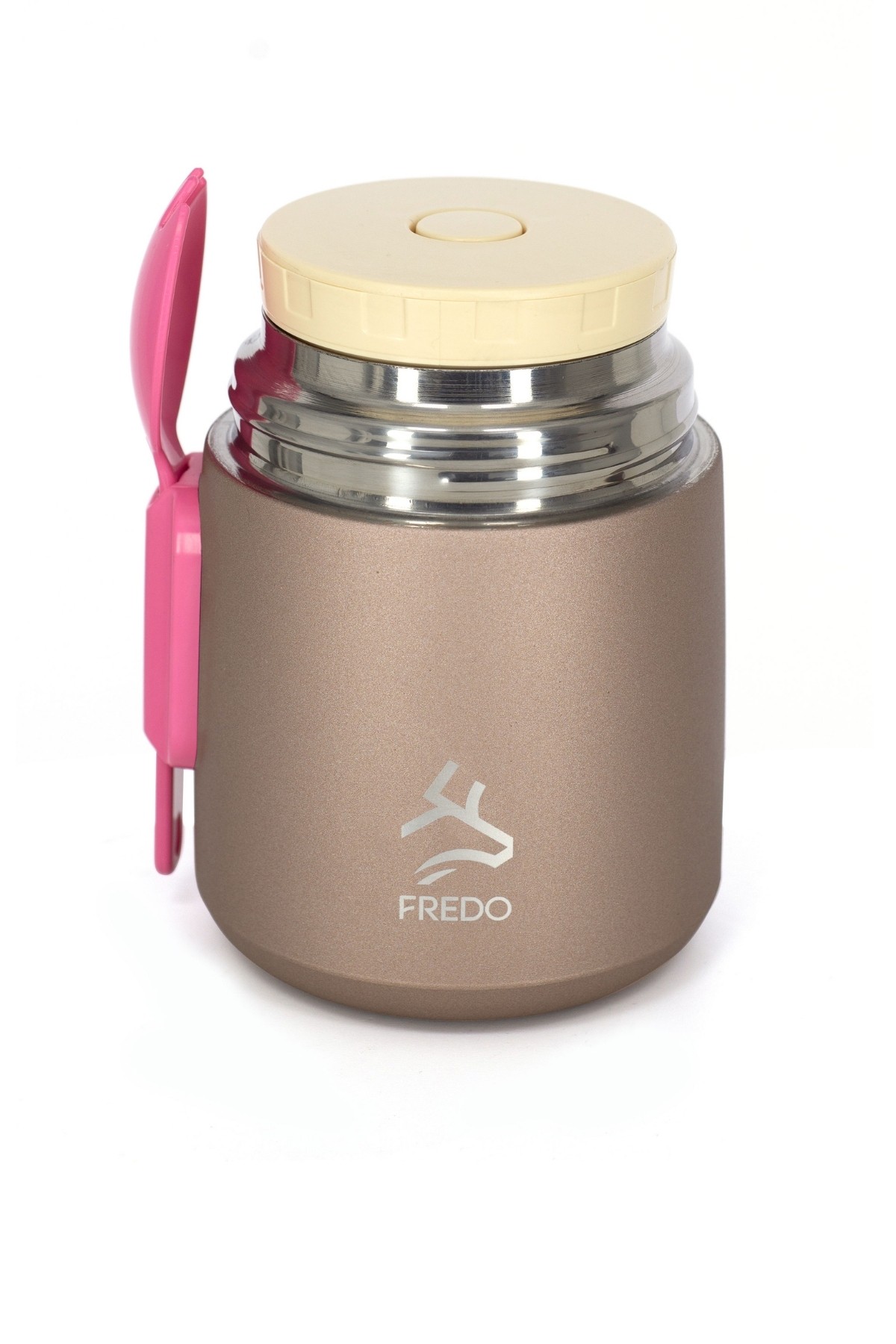 Duo Dine Bebek Rose Gold Mama Kabı & Yemek Saklama Termosu, Mug - 8 Saat Sıcak, 12 Saat Soğuk Tutma 500 ml