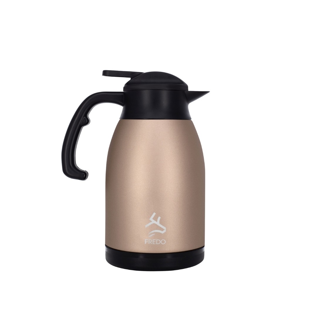 Big Therm 2 Lt Paslanmaz Çelik Rose Gold Çay Termosu, 24 Saat Soğuk, 12 Saat Sıcak Tutma