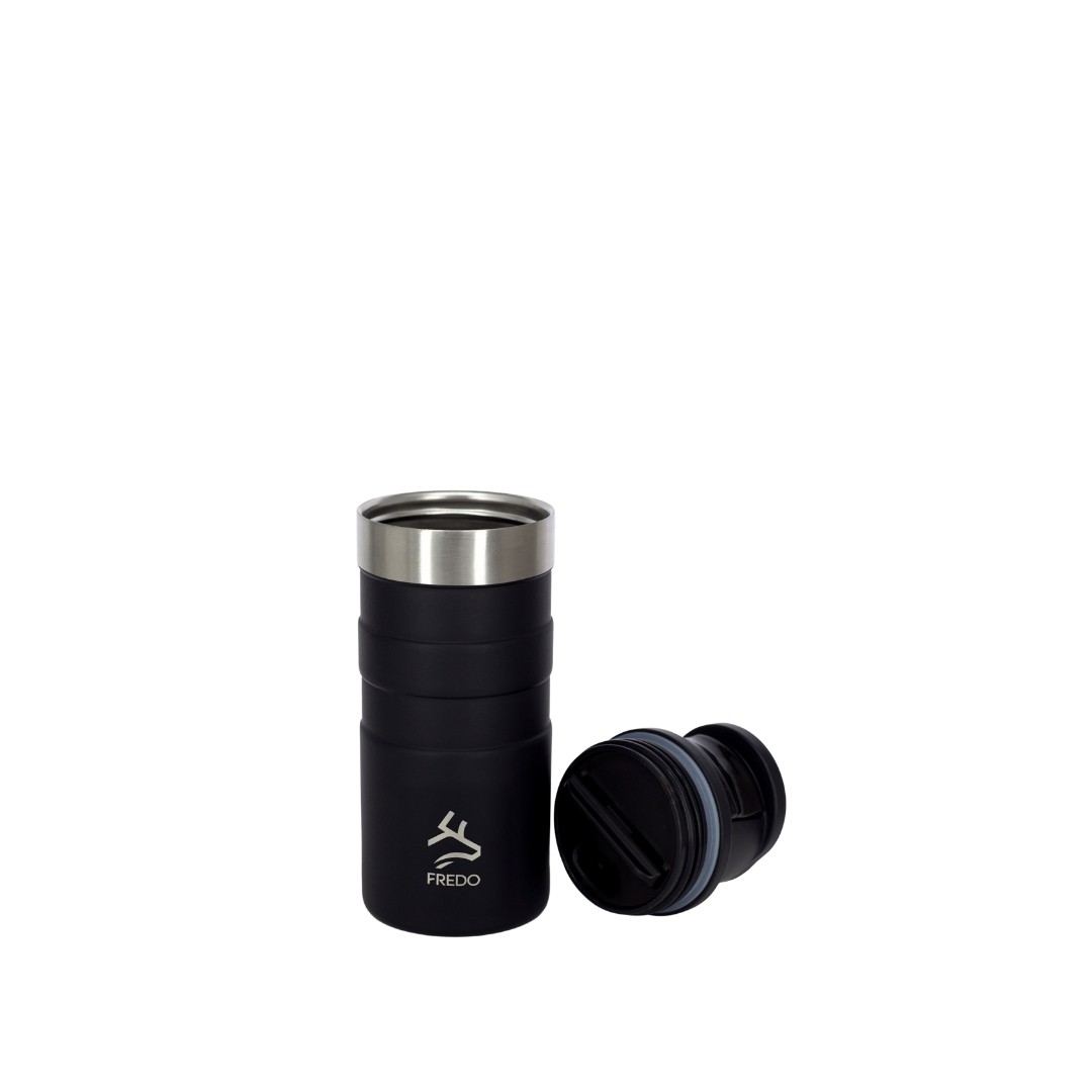 Comfort Therm Paslanmaz Çelik Siyah Termos Bardak, Mug 350ml