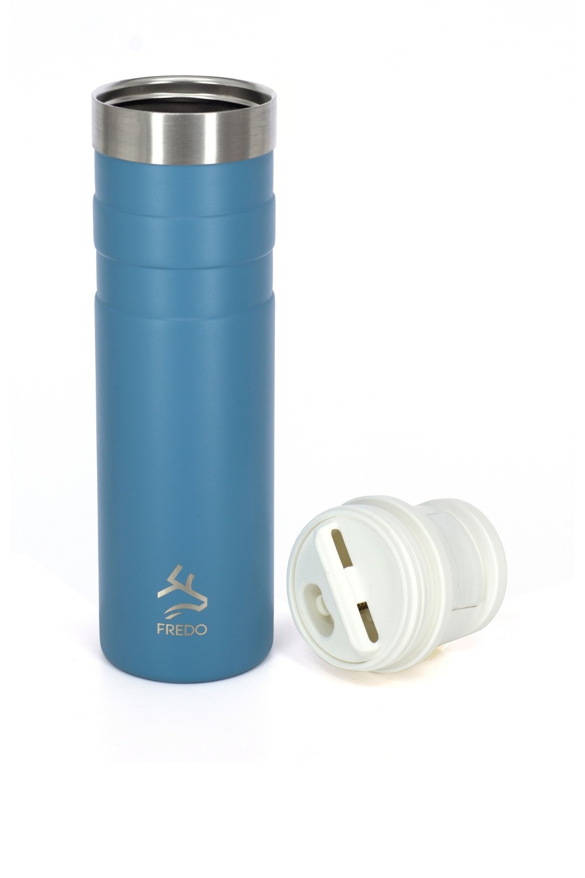Comfort Therm Paslanmaz Çelik Mavi Termos Bardak, Mug 600ml