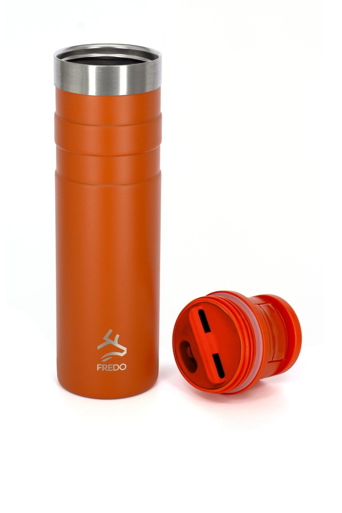 Comfort Therm Paslanmaz Çelik Turuncu Termos Bardak, Mug 600ml